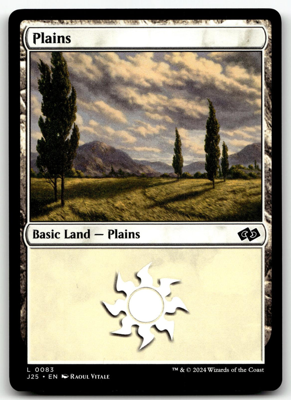 Plains (0083) 83 Land Foundations Jumpstart Magic: The Gathering Near Mint