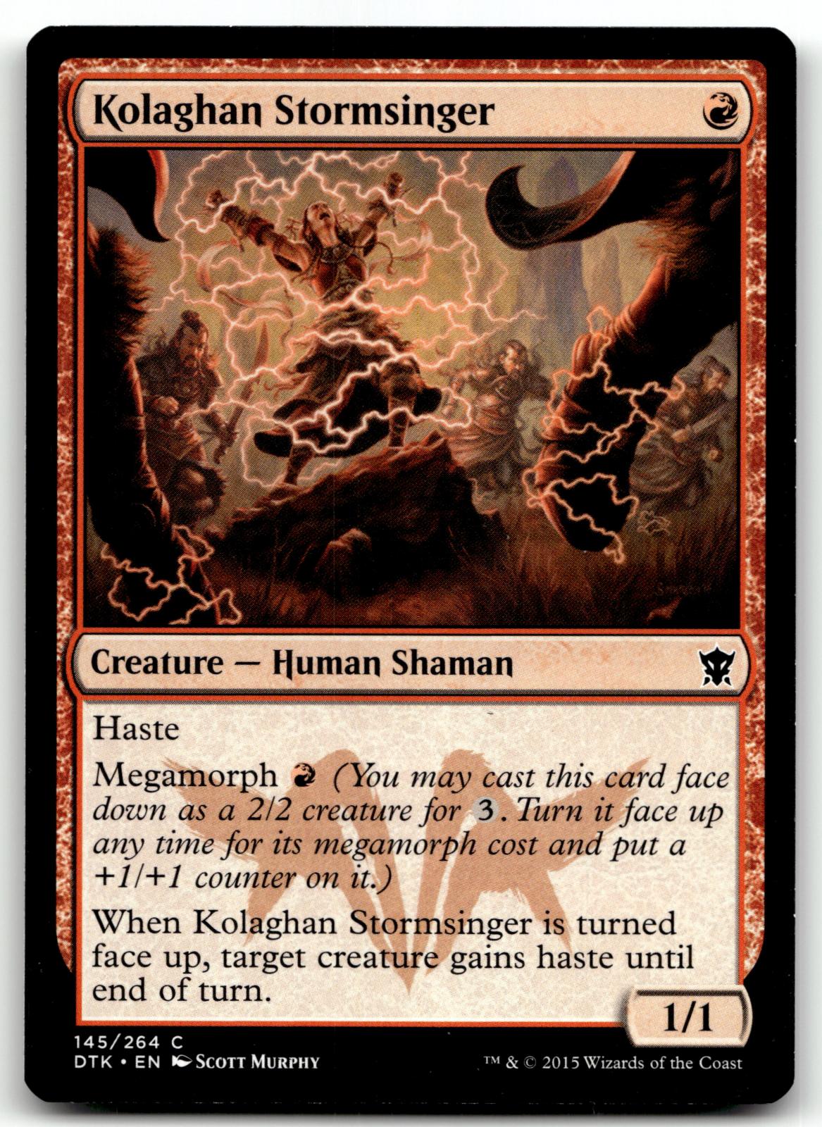 Kolaghan Stormsinger 145 Common Dragons of Tarkir Magic: The Gathering Near Mint