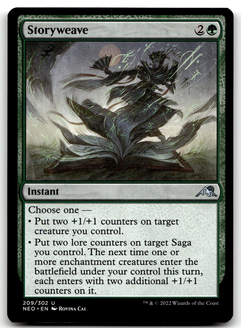 Storyweave 209 Uncommon Kamigawa: Neon Dynasty Magic: The Gathering Near Mint