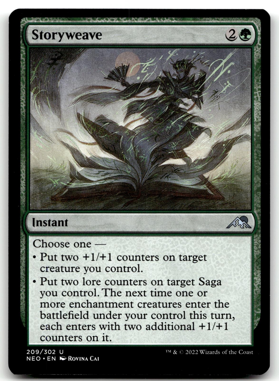Storyweave 209 Uncommon Kamigawa: Neon Dynasty Magic: The Gathering Near Mint