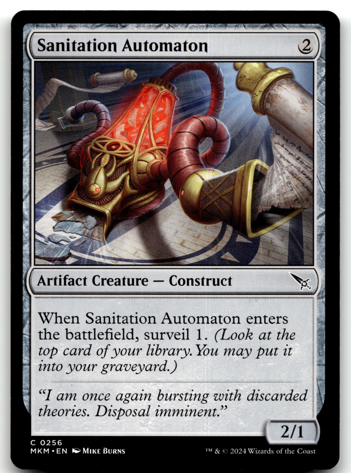 Sanitation Automaton 256 Common Murders at Karlov Manor Magic: The Gathering NM