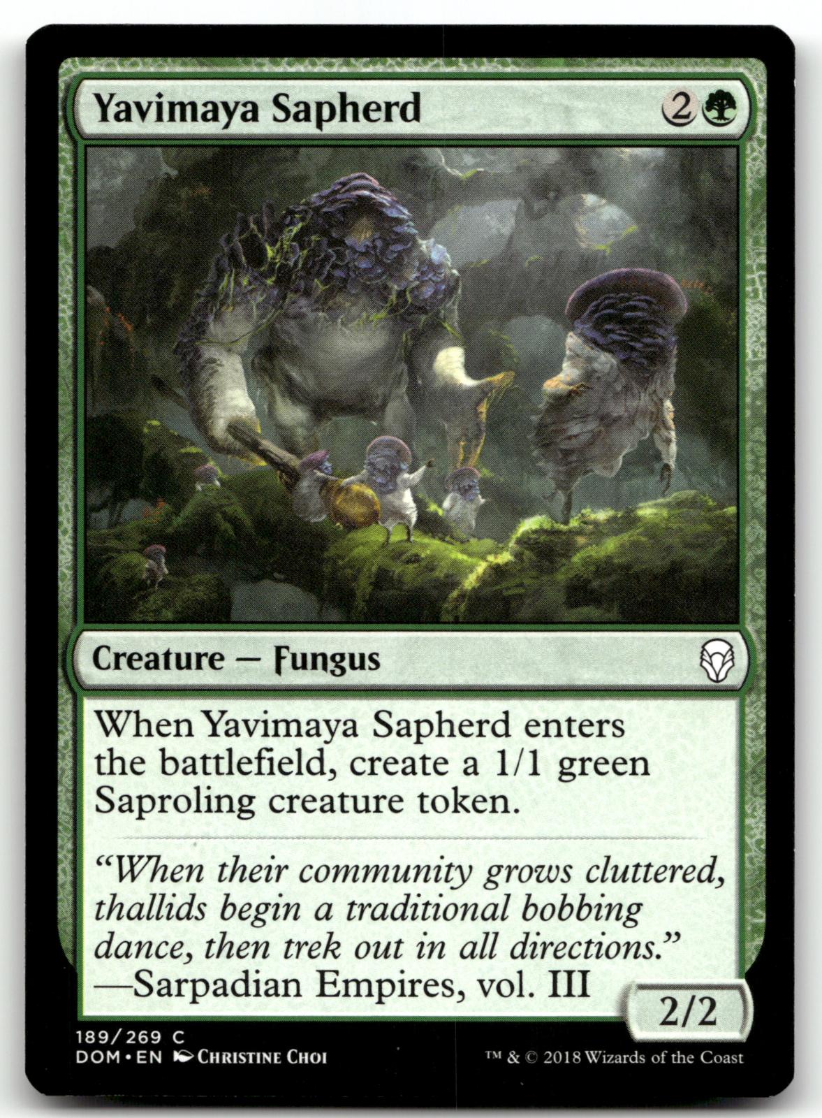 Yavimaya Sapherd 189 Common Dominaria Magic: The Gathering Near Mint