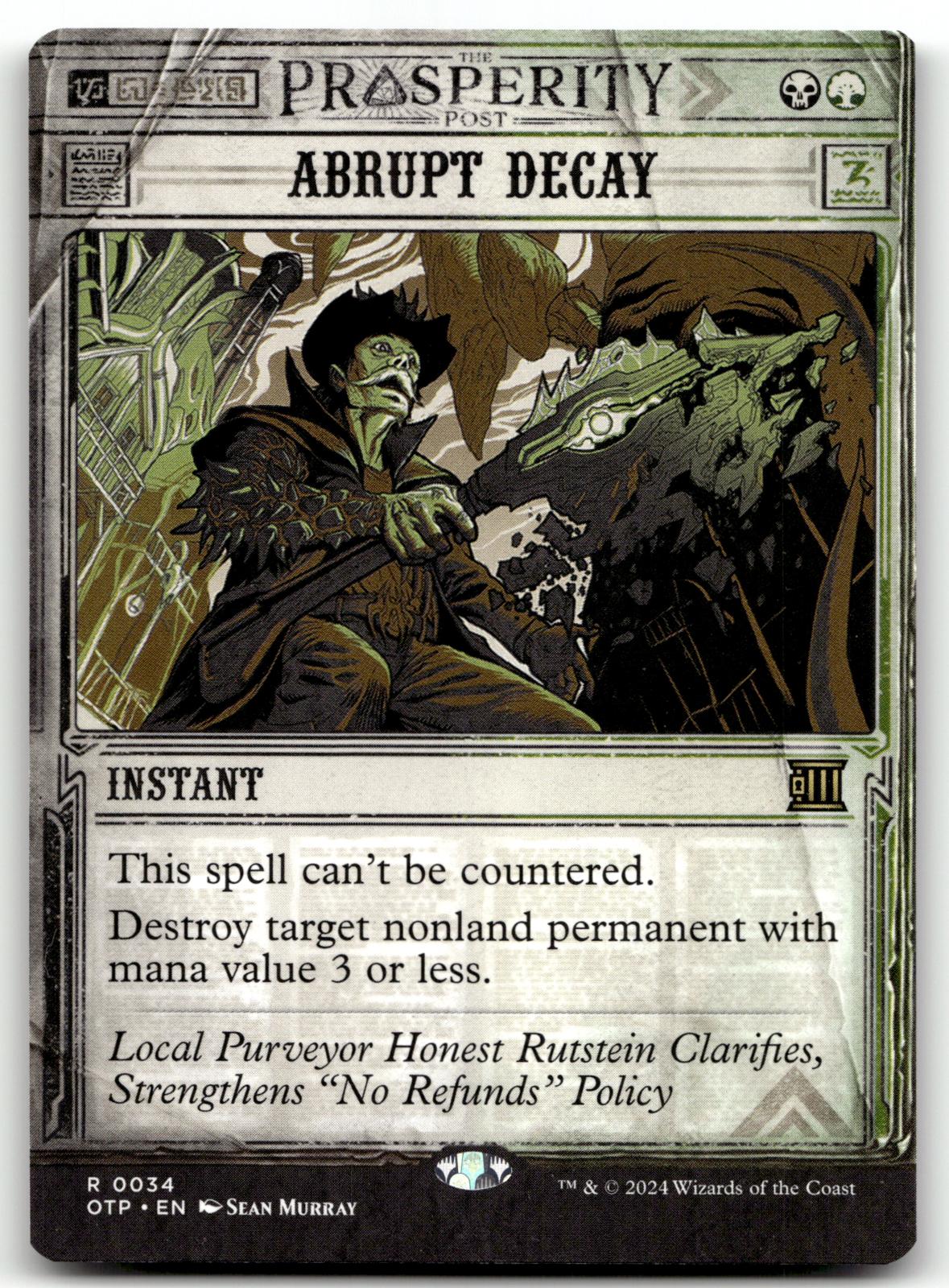 Abrupt Decay 34 Outlaws of Thunder Junction: Breaking News Magic: