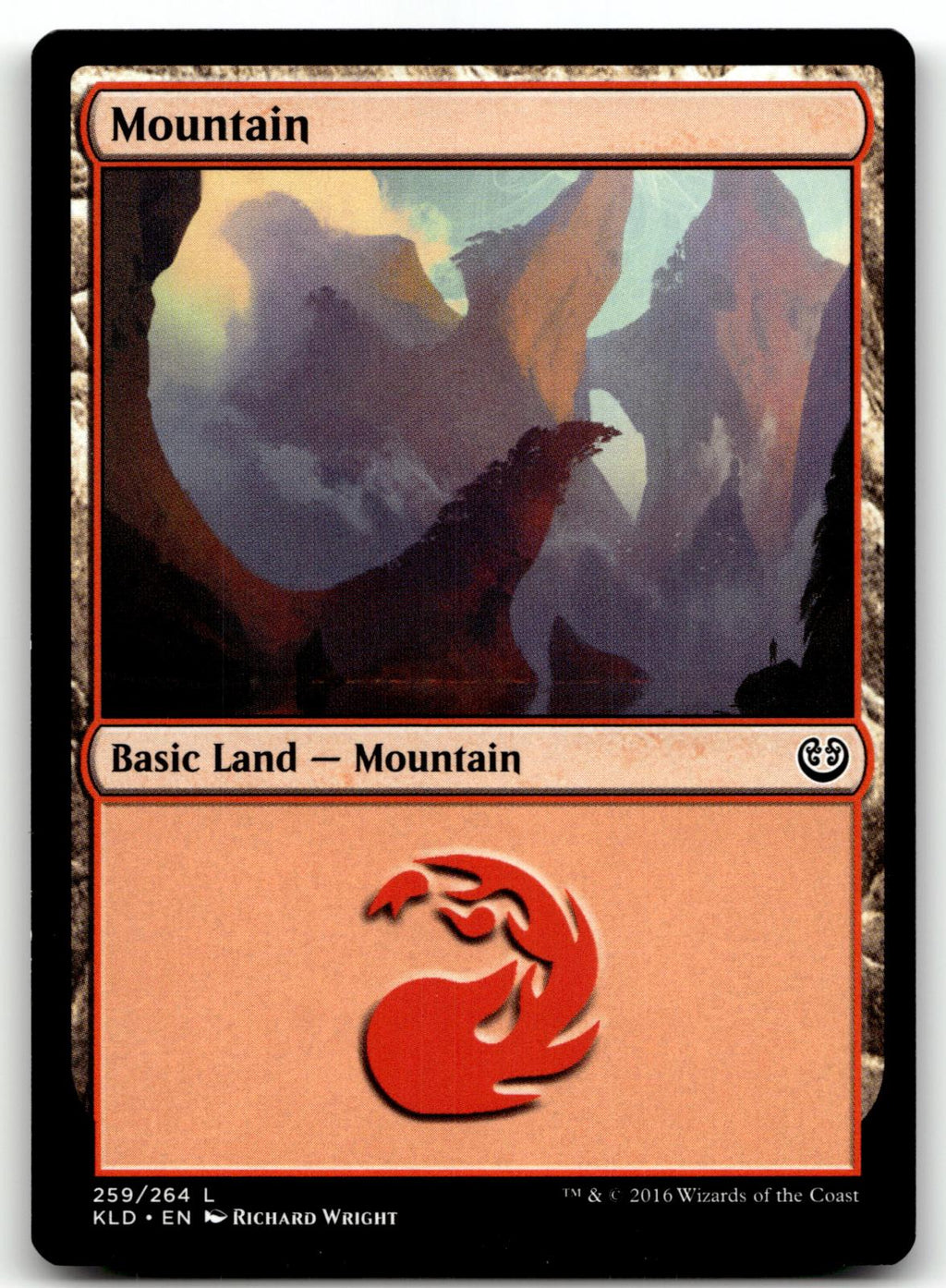 Mountain (259) 259 Land Kaladesh Magic: The Gathering Near Mint
