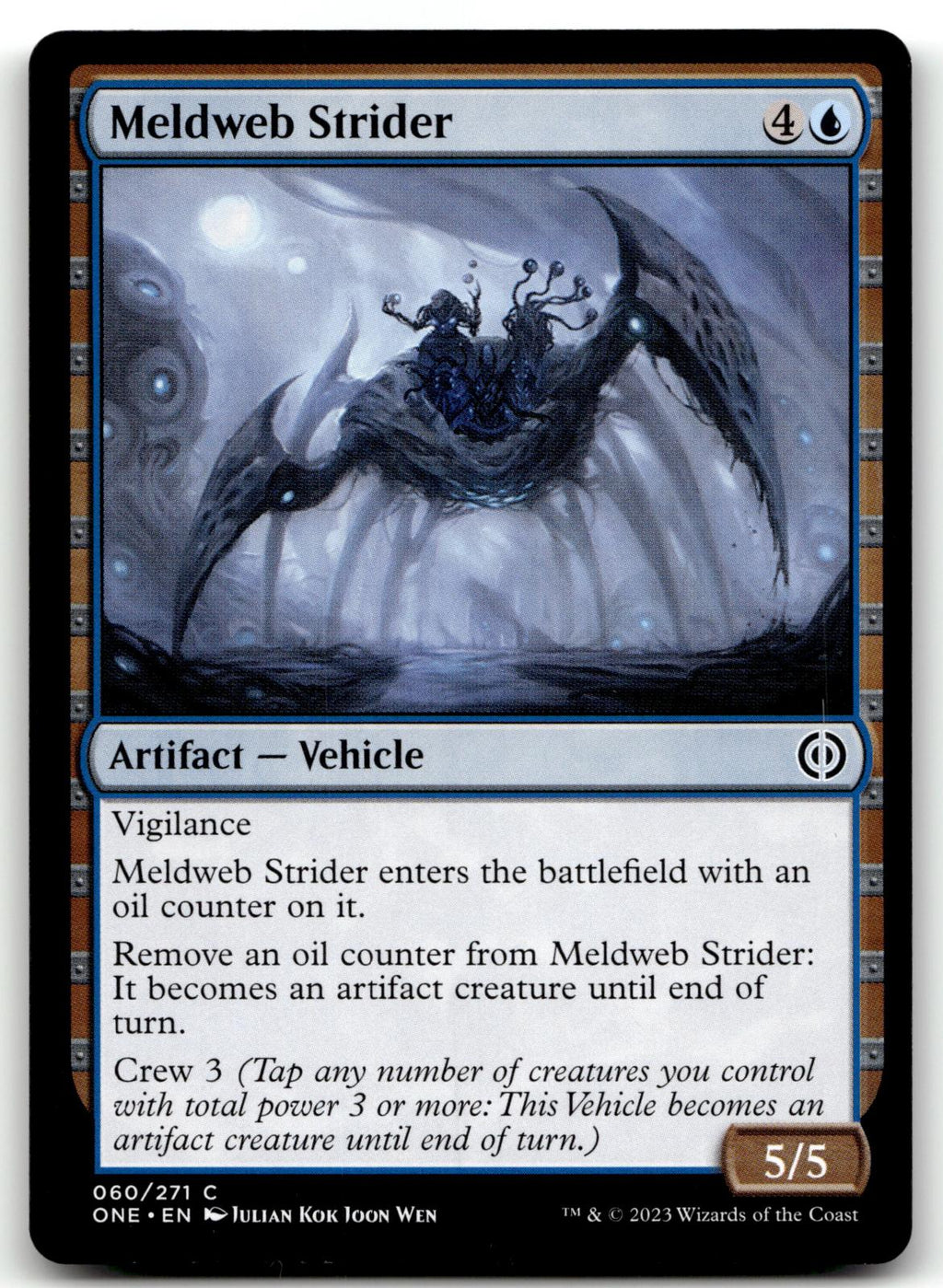 Meldweb Strider 60 Common Phyrexia: All Will Be One Magic: The Gathering NM