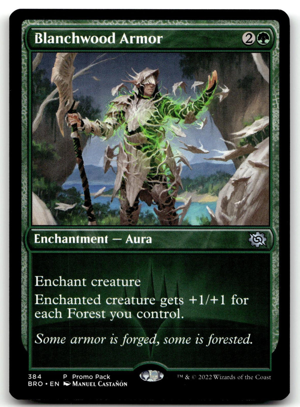 Blanchwood Armor 384 Promo Pack: The Brothers' War Magic: The Gathering NM