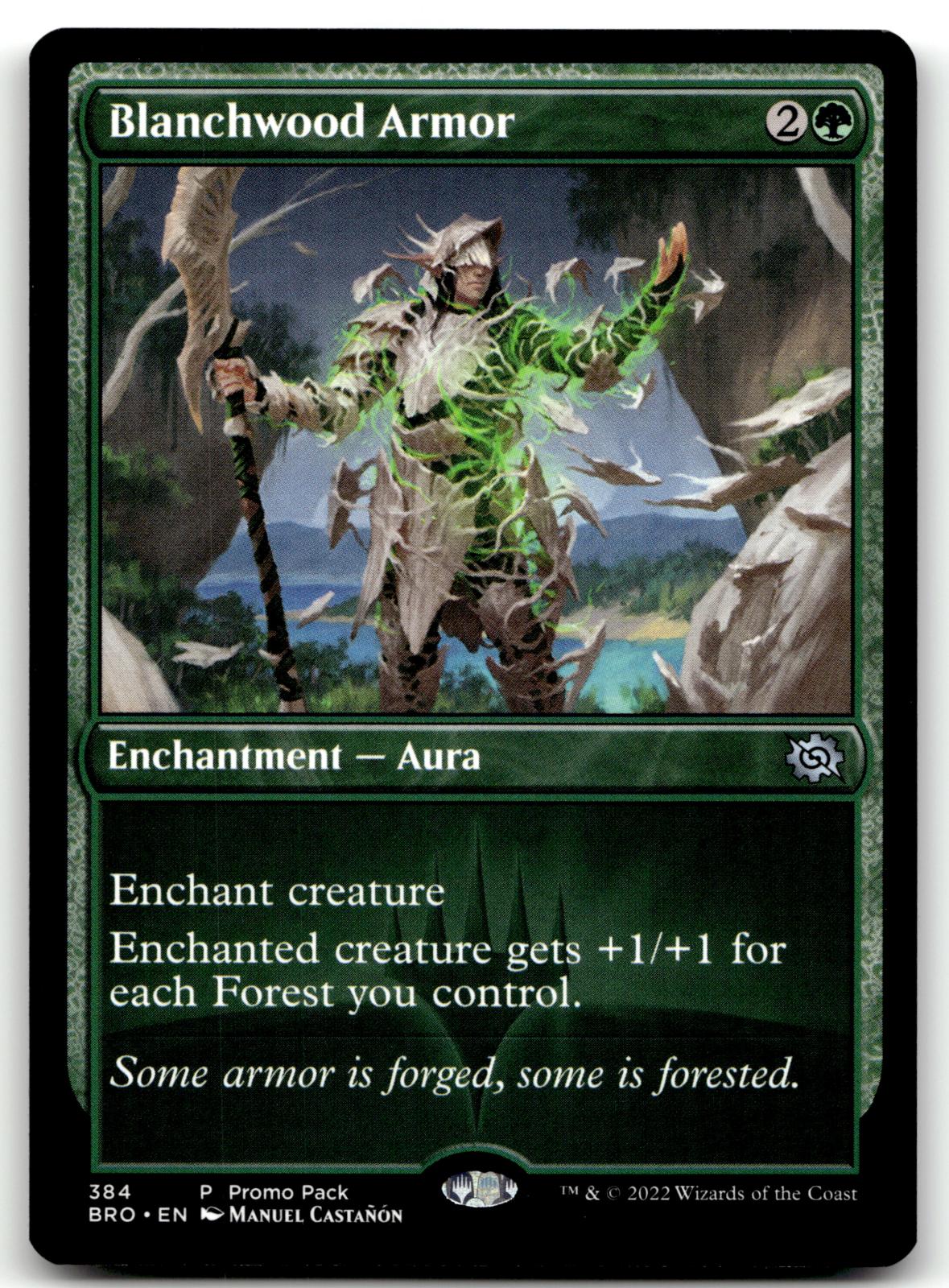 Blanchwood Armor 384 Promo Pack: The Brothers' War Magic: The Gathering NM