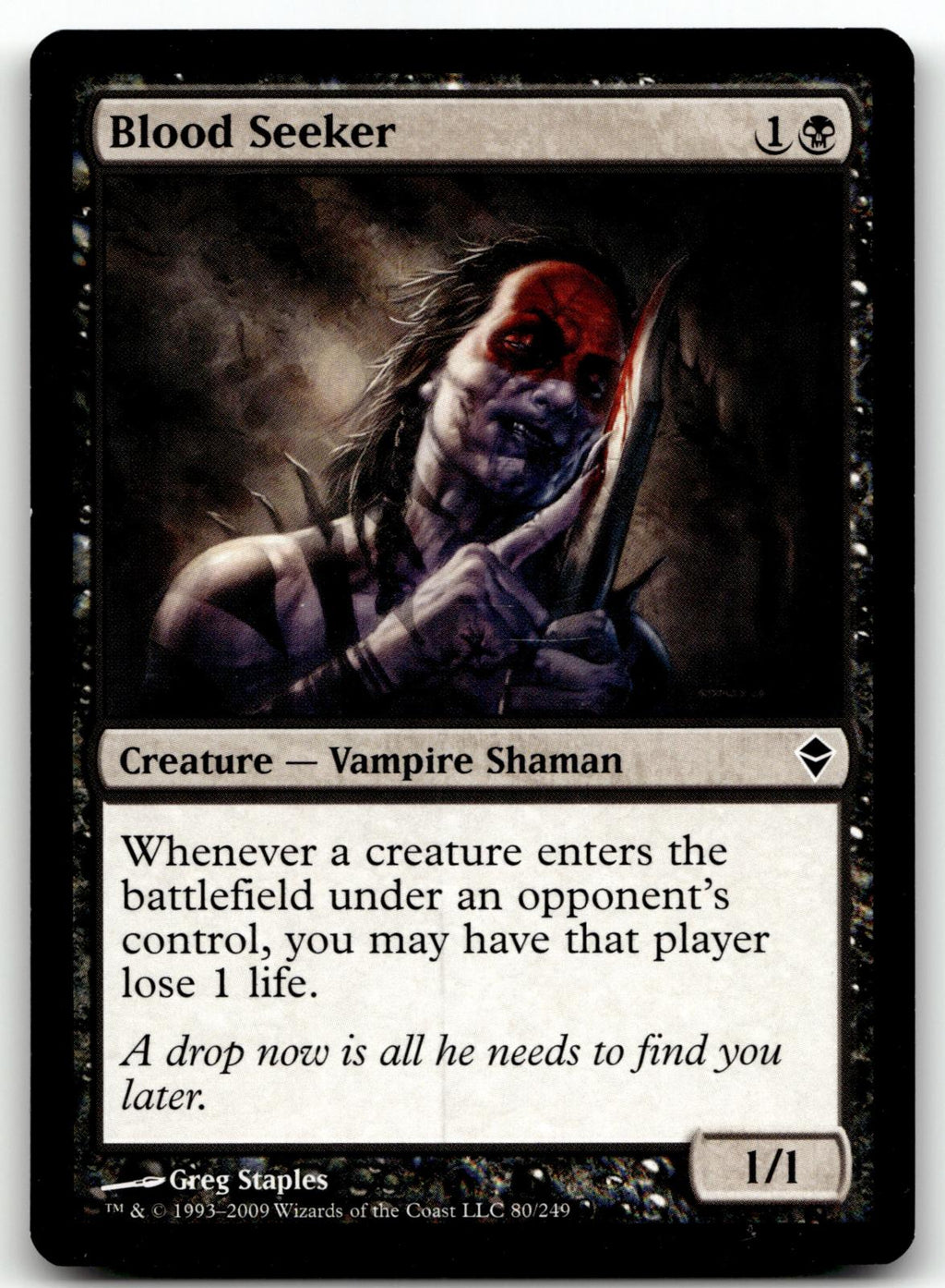 Blood Seeker 80 Common Zendikar Magic: The Gathering Near Mint