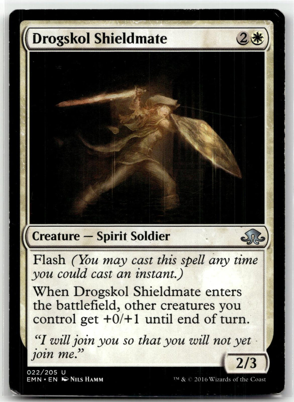 Drogskol Shieldmate 22 Uncommon Eldritch Moon Magic: The Gathering Near Mint