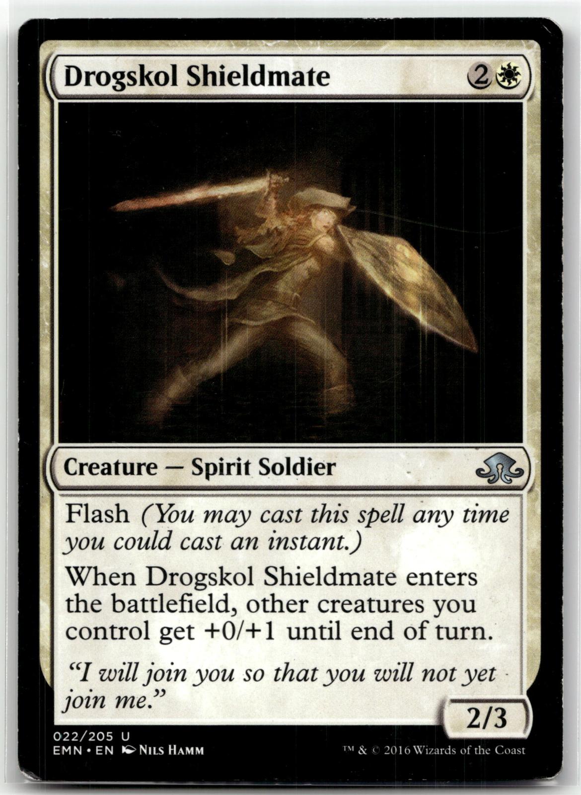 Drogskol Shieldmate 22 Uncommon Eldritch Moon Magic: The Gathering Near Mint