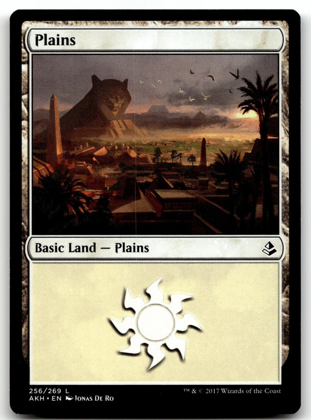 Plains (256) 256 Land Amonkhet Magic: The Gathering Near Mint