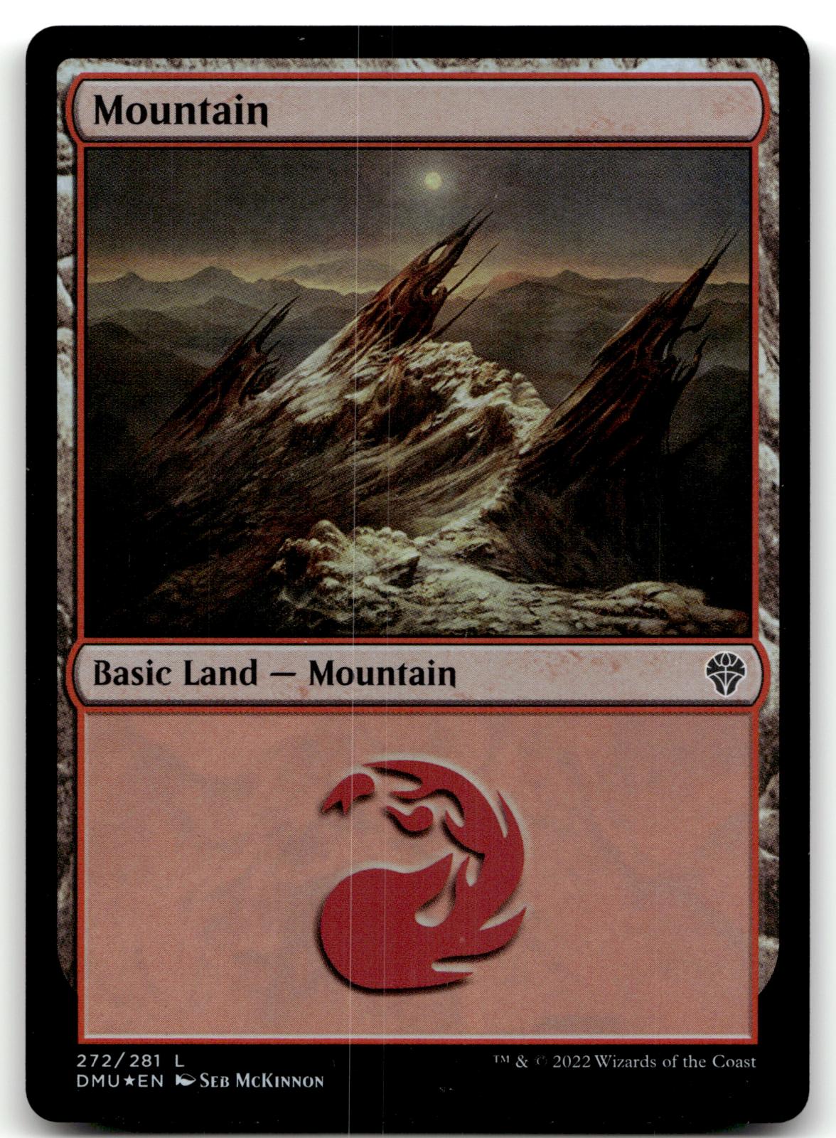 Mountain (272) 272 Land Dominaria United Magic: The Gathering Foil Near Mint