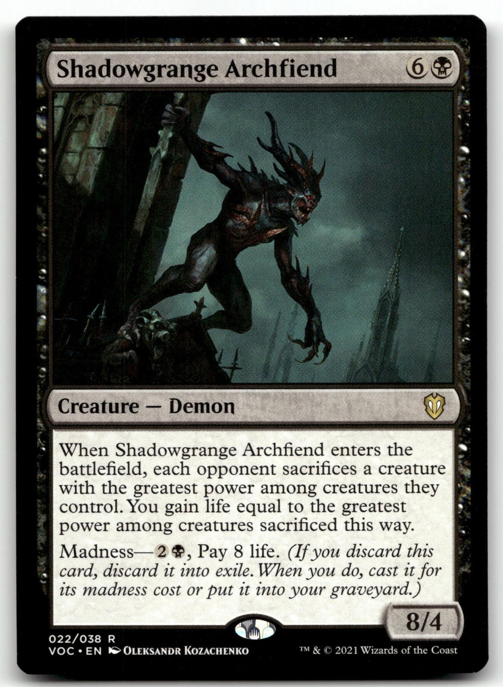 Shadowgrange Archfiend 22 Commander: Innistrad: Crimson Vow