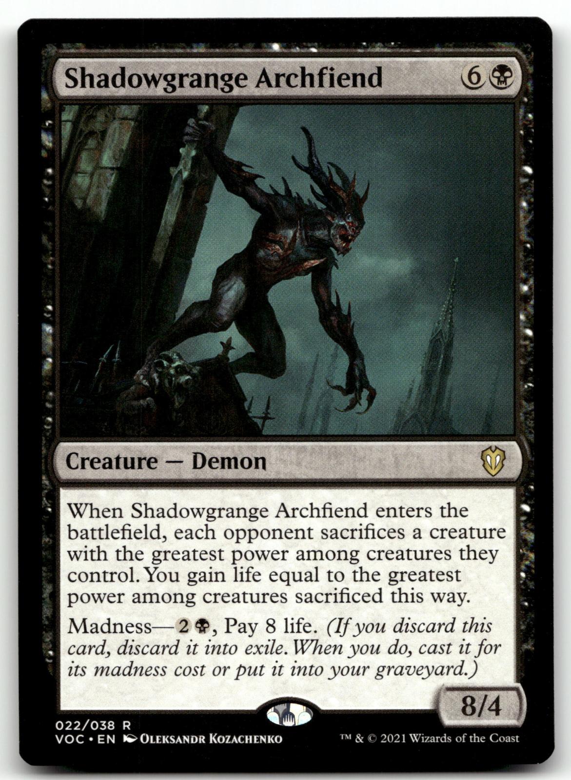 Shadowgrange Archfiend 22 Commander: Innistrad: Crimson Vow