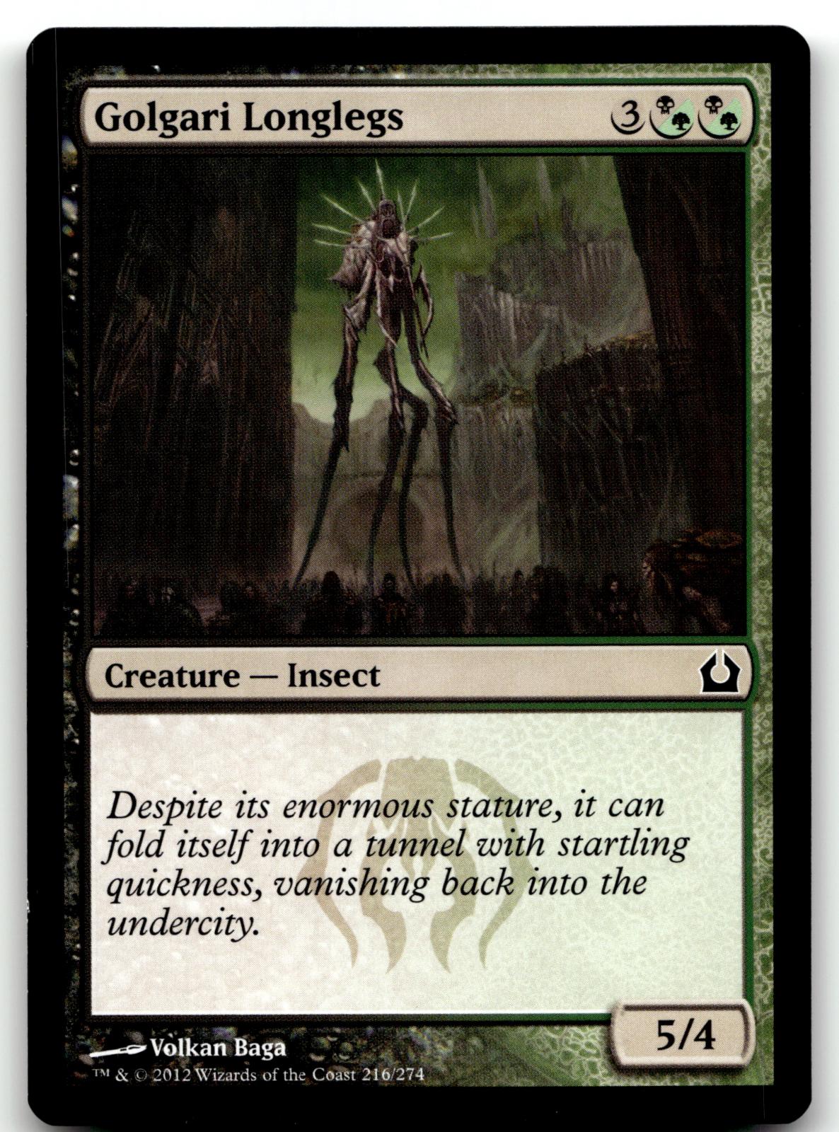 Golgari Longlegs 216 Common Return to Ravnica Magic: The Gathering Near Mint