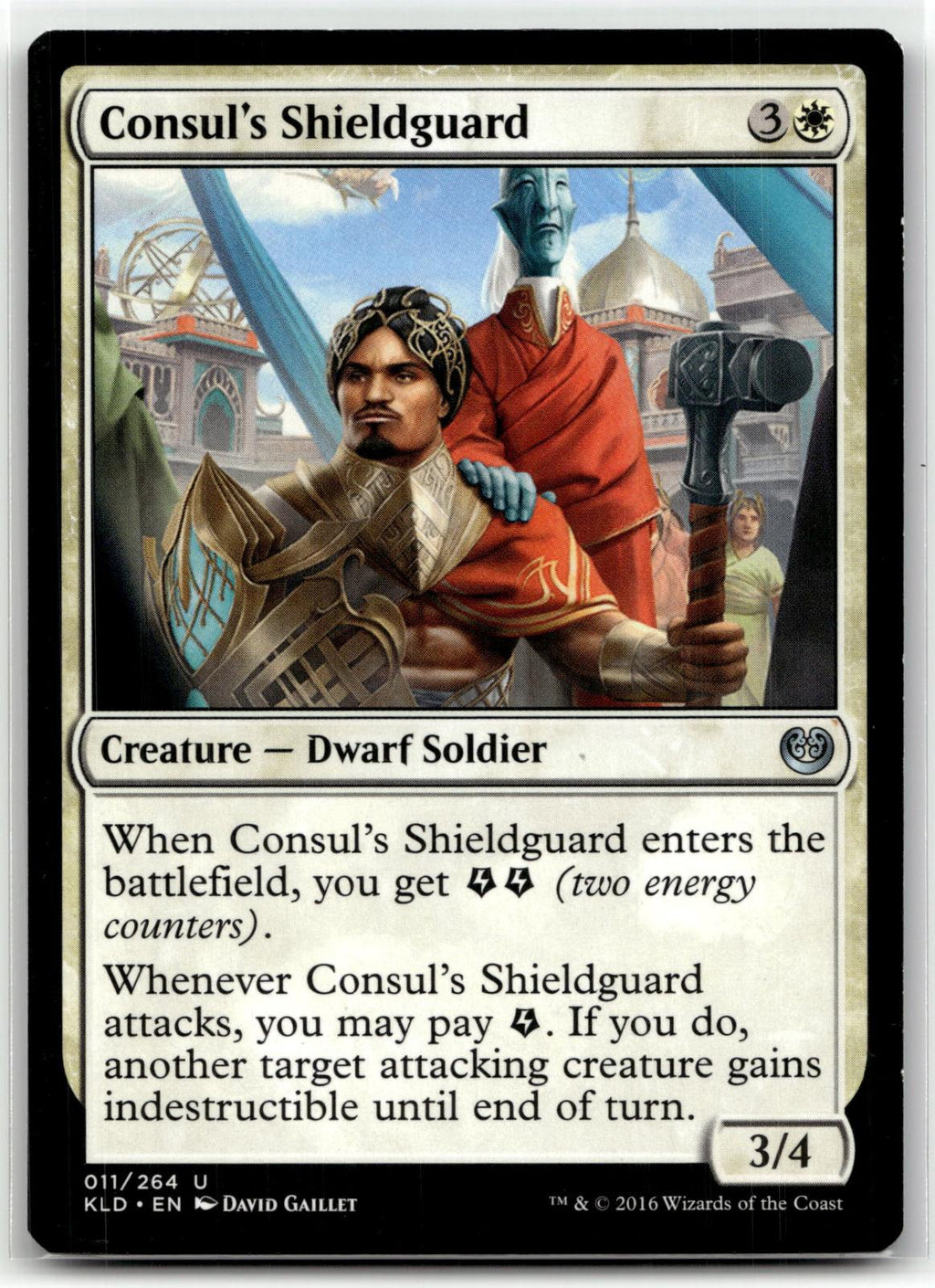 Consul's Shieldguard 11 Uncommon Kaladesh Magic: The Gathering Near Mint