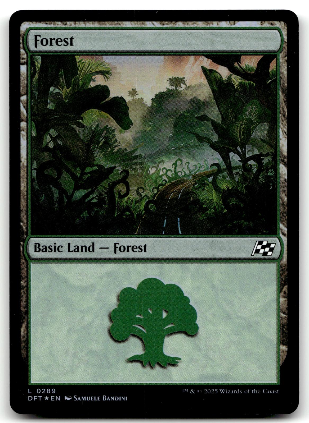 Forest (0289) 289 Land Aetherdrift Magic: The Gathering Foil Near Mint