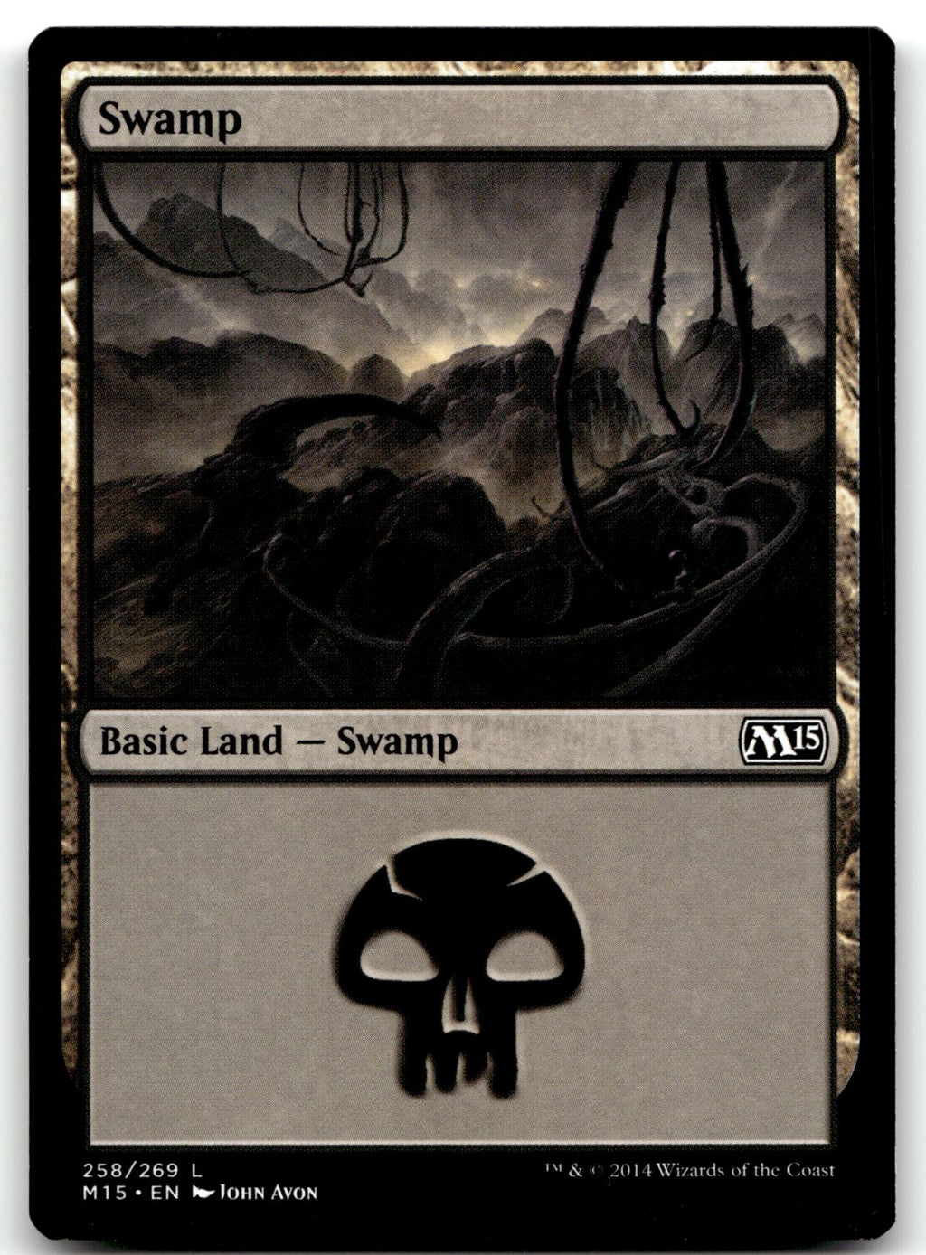 Swamp (258) 258 Land Magic 2015 (M15) Magic: The Gathering Near Mint