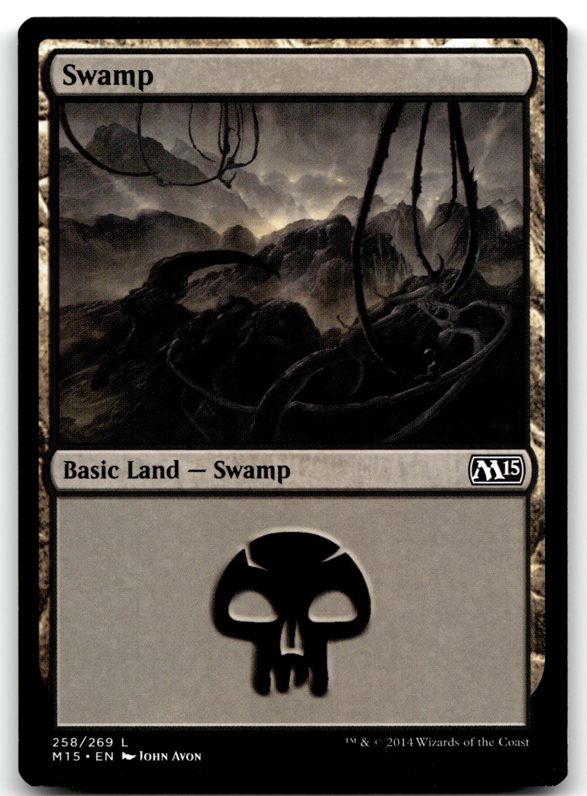 Swamp (258) 258 Land Magic 2015 (M15) Magic: The Gathering Near Mint