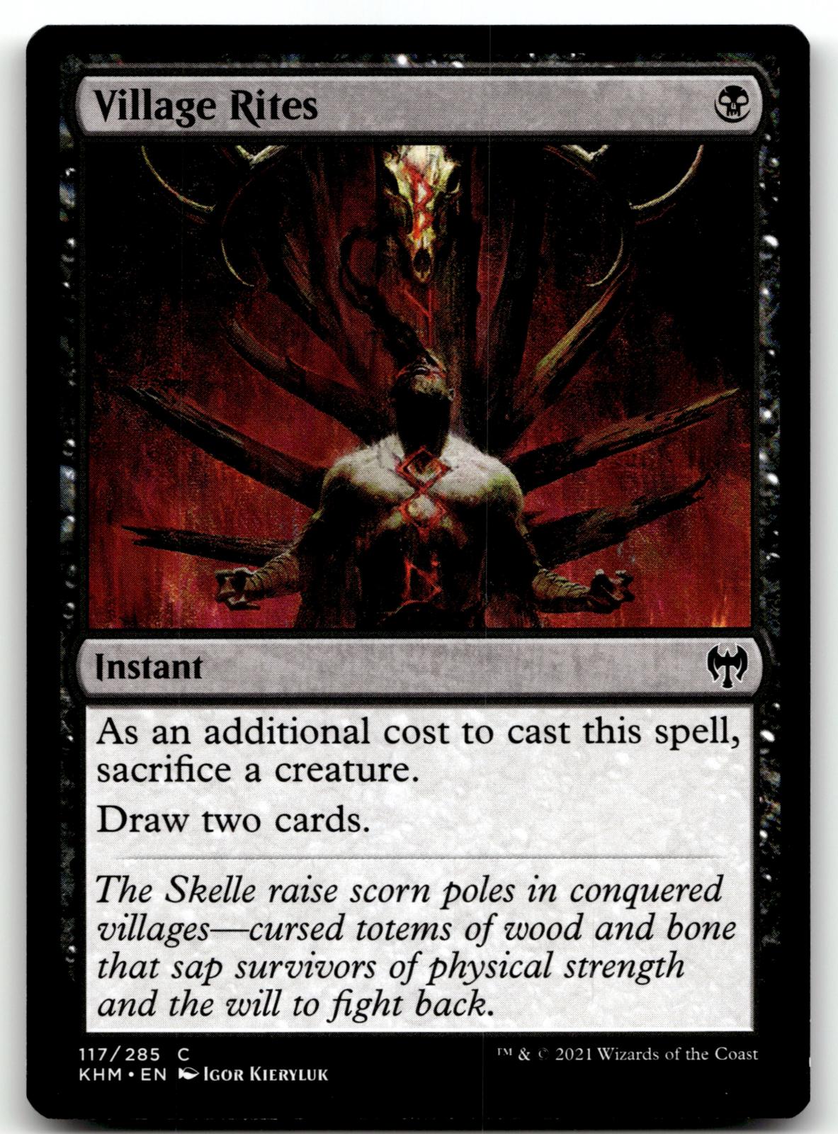 Village Rites 117 Common Kaldheim Magic: The Gathering Near Mint
