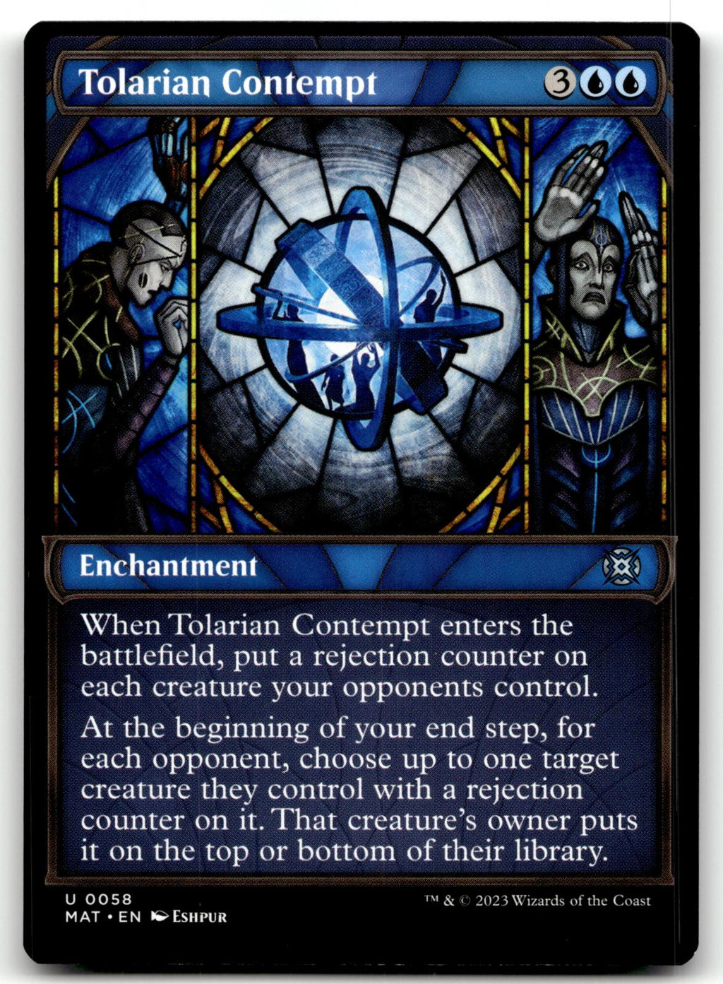 Tolarian Contempt (Showcase) 58 March of the Machine: The Aftermath Magic: The Gathering NM