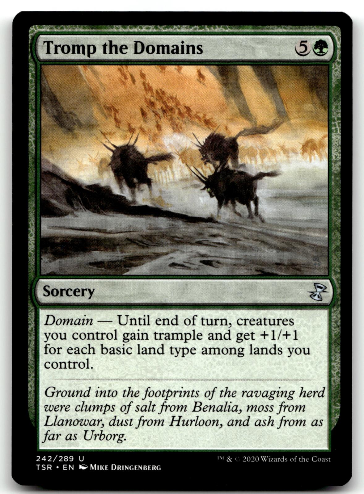 Tromp the Domains 242 Uncommon Time Spiral: Remastered Magic: The Gathering NM