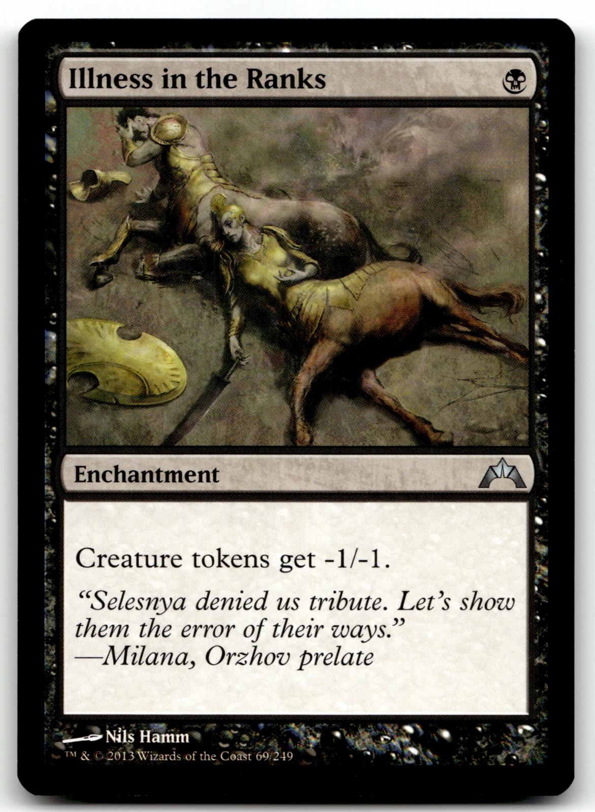 Illness in the Ranks 69 Uncommon Gatecrash Magic: The Gathering Near Mint