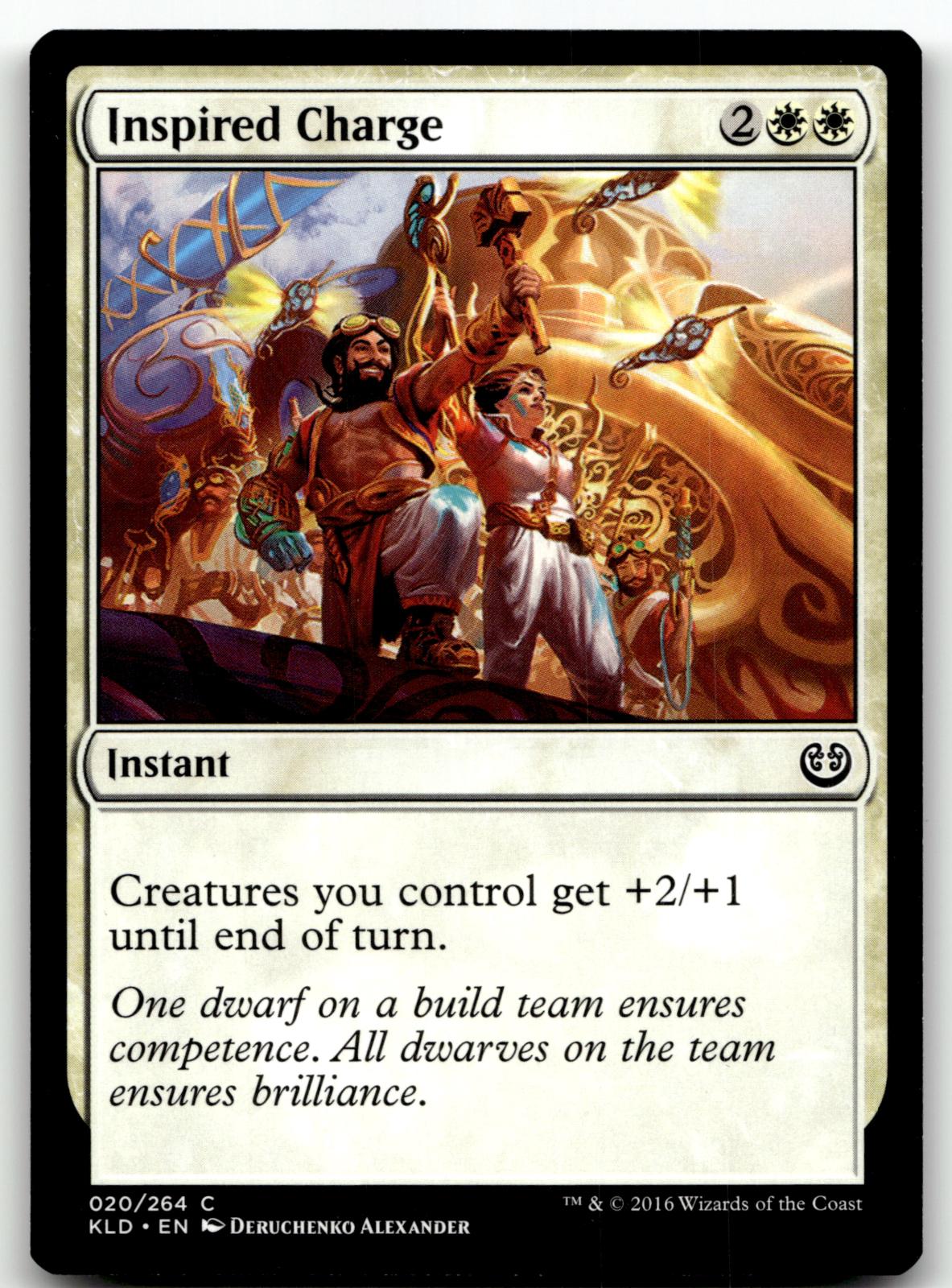 Inspired Charge 20 Common Kaladesh Magic: The Gathering Near Mint