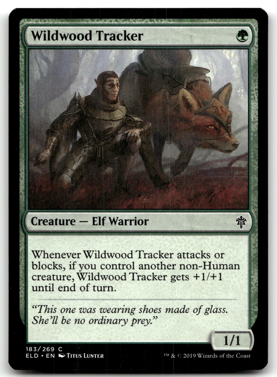 Wildwood Tracker 183 Common Throne of Eldraine Magic: The Gathering Near Mint