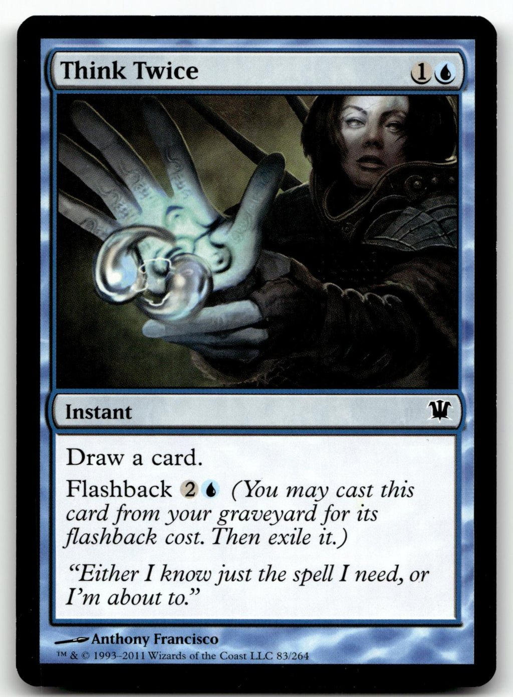 Think Twice 83 Common Innistrad Magic: The Gathering Near Mint