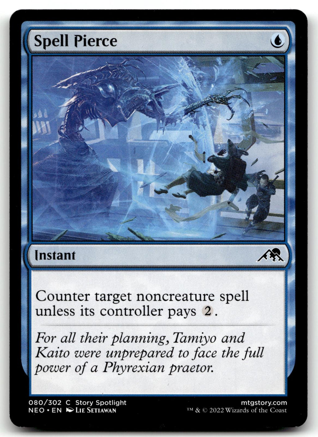 Spell Pierce 80 Common Kamigawa: Neon Dynasty Magic: The Gathering Near Mint