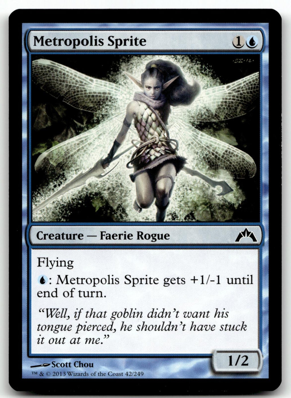 Metropolis Sprite 42 Common Gatecrash Magic: The Gathering Near Mint