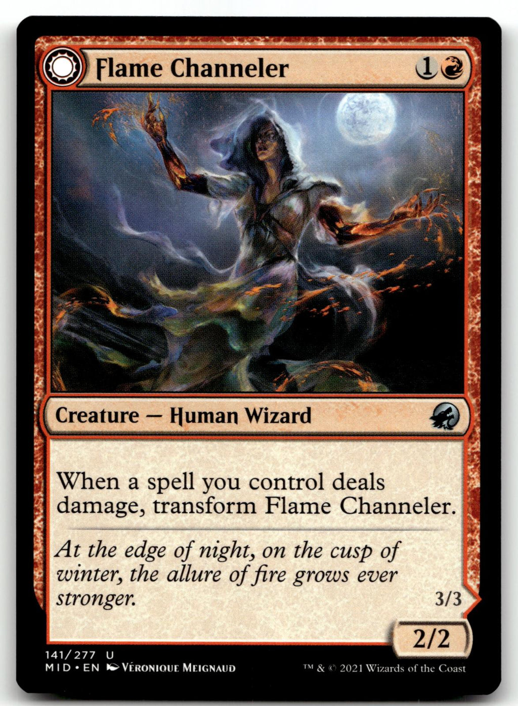 Flame Channeler 141 Uncommon Innistrad: Midnight Hunt Magic: The Gathering NM