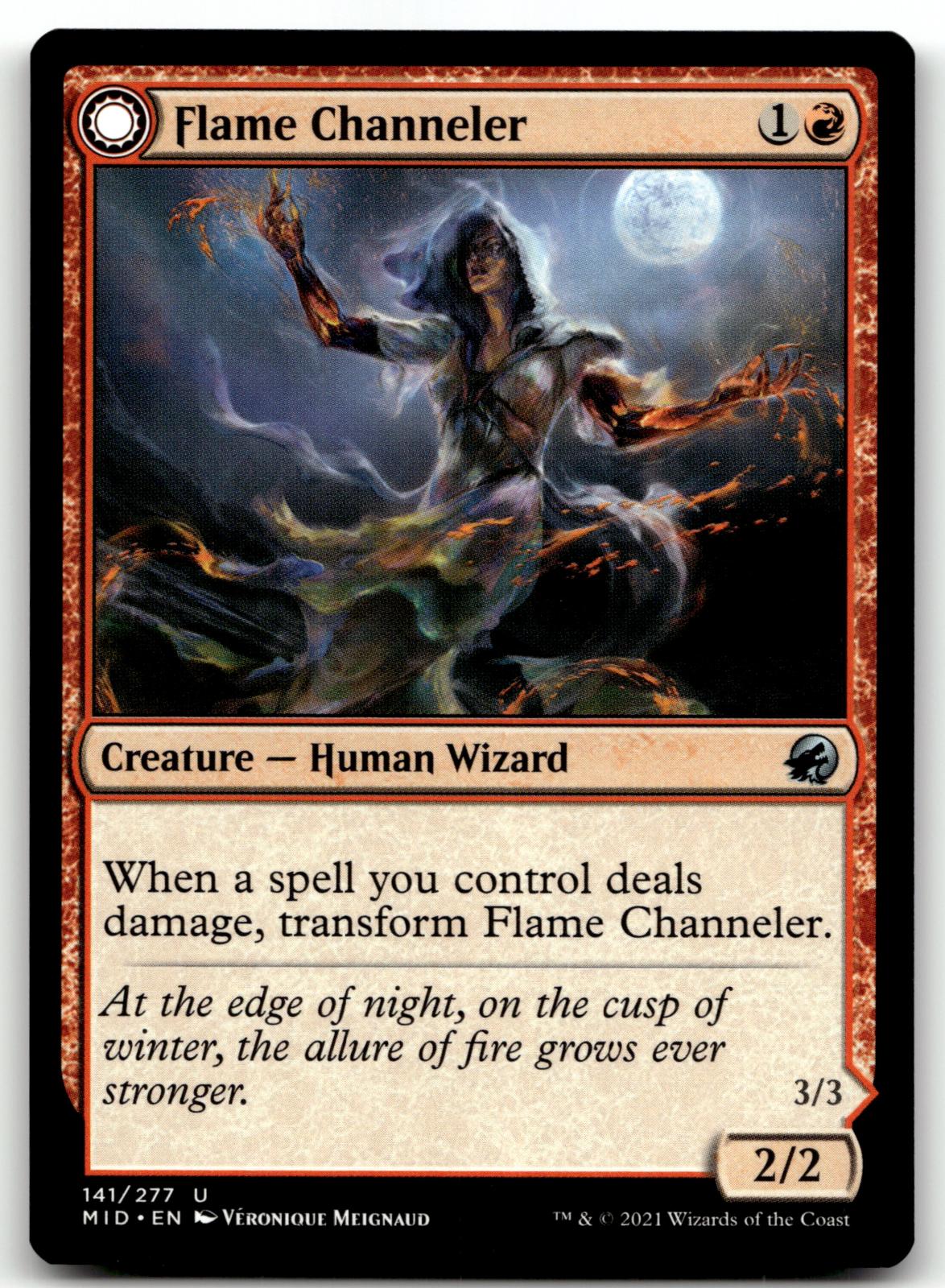 Flame Channeler 141 Uncommon Innistrad: Midnight Hunt Magic: The Gathering NM