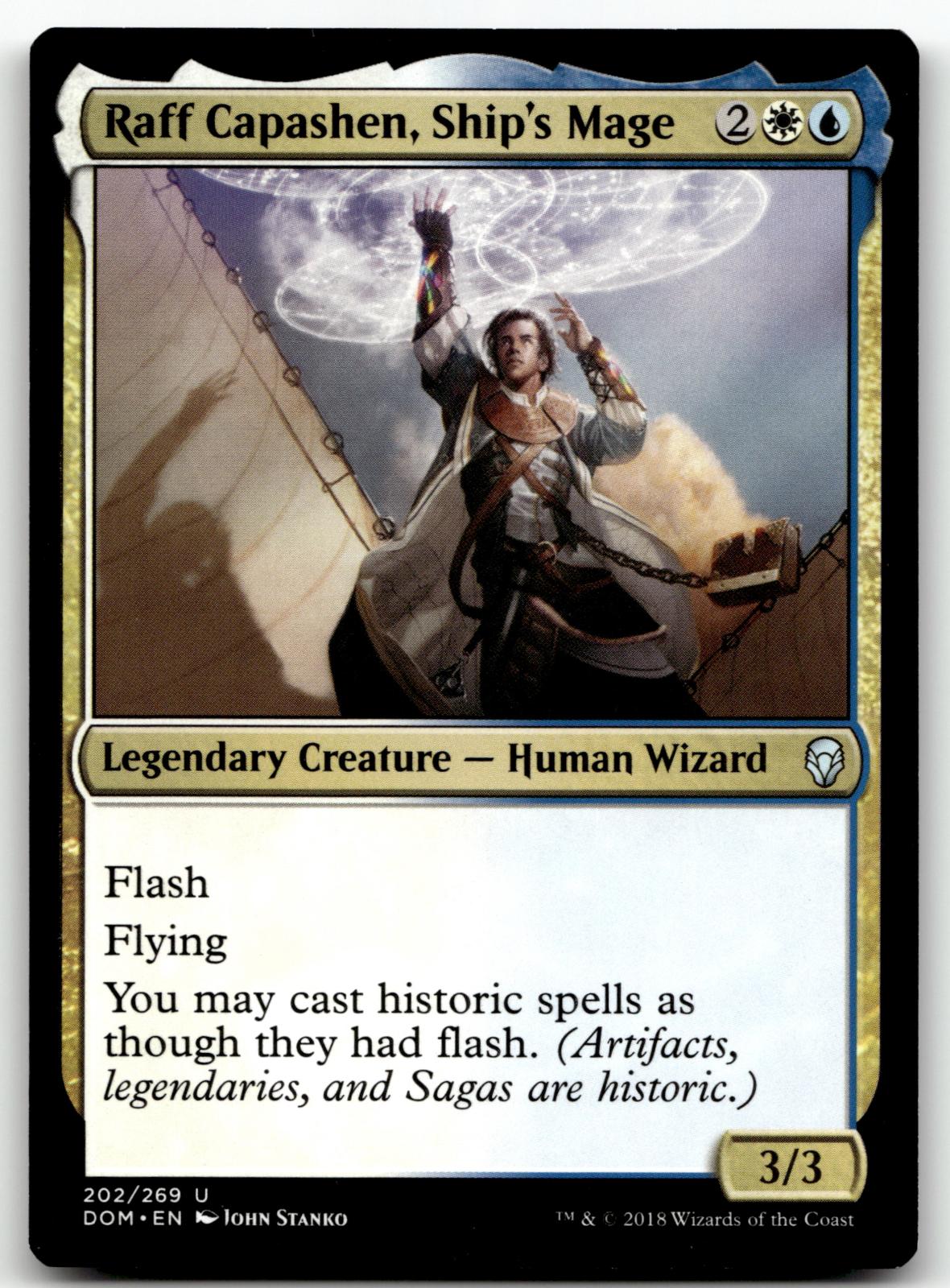 Raff Capashen, Ship's Mage 202 Uncommon Dominaria Magic: The Gathering Near Mint