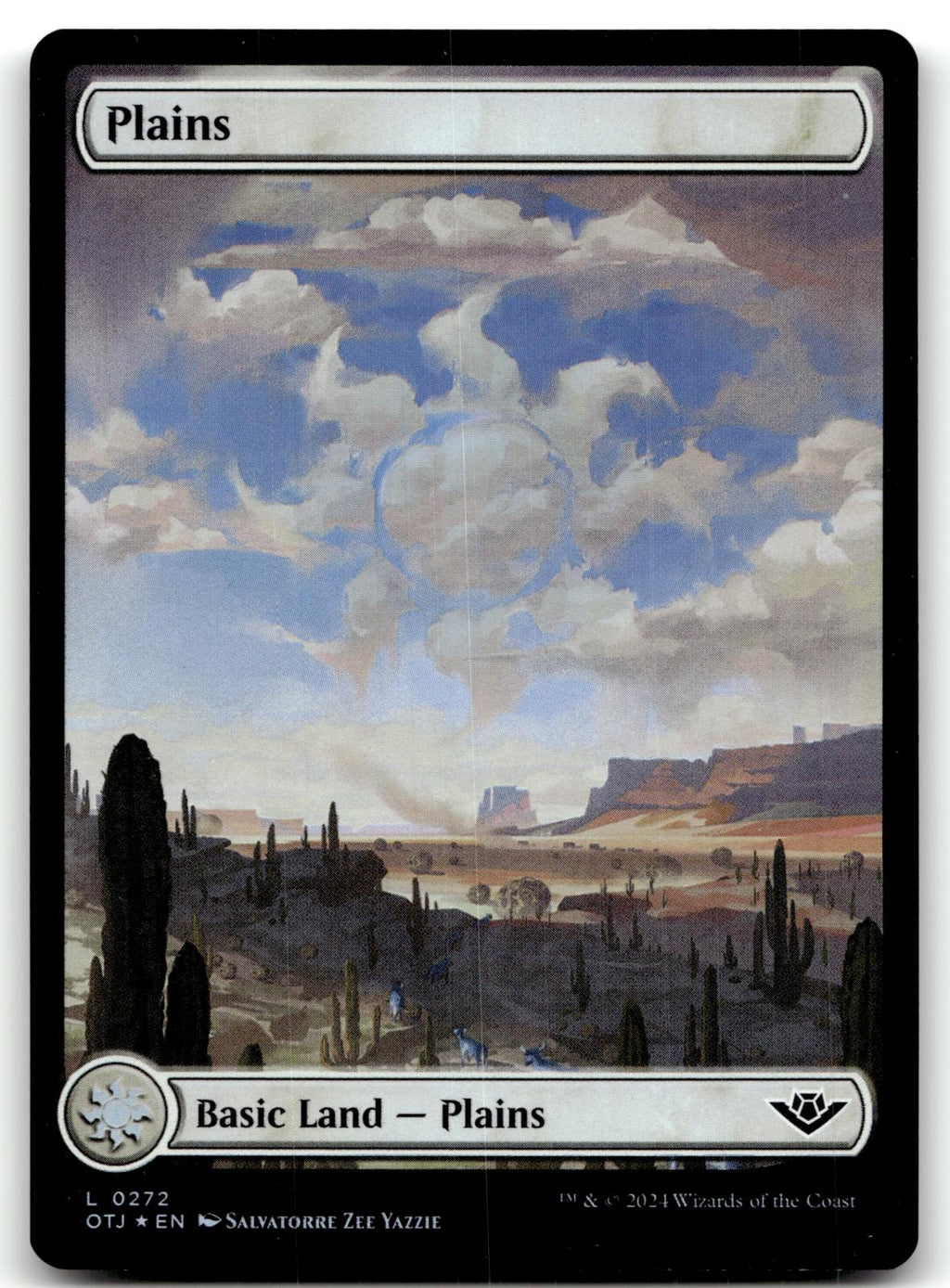 Plains (0272) 272 Land Outlaws of Thunder Junction Magic: The Gathering Foil NM