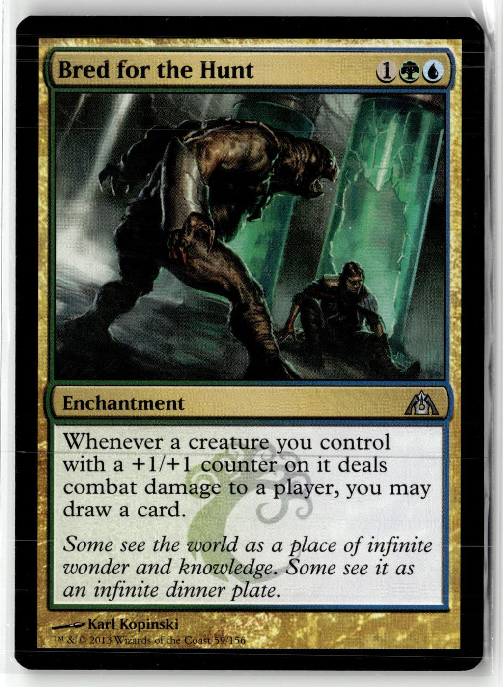 Bred for the Hunt 59 Uncommon Dragon's Maze Magic: The Gathering Near Mint