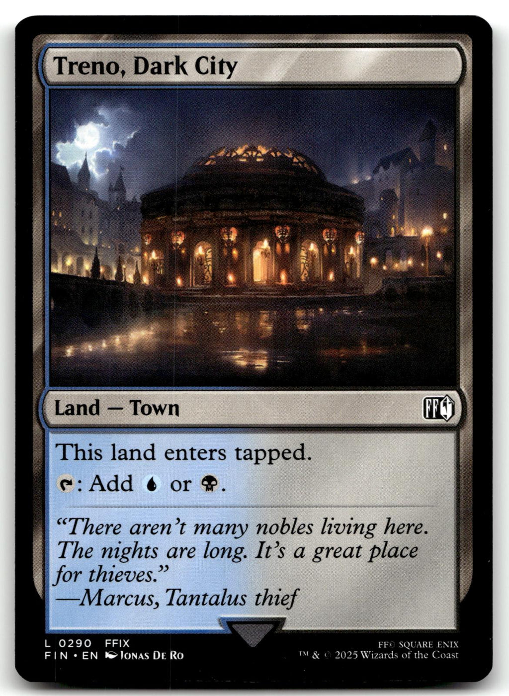 Treno, Dark City 290 Land FINAL FANTASY Magic: The Gathering Near Mint