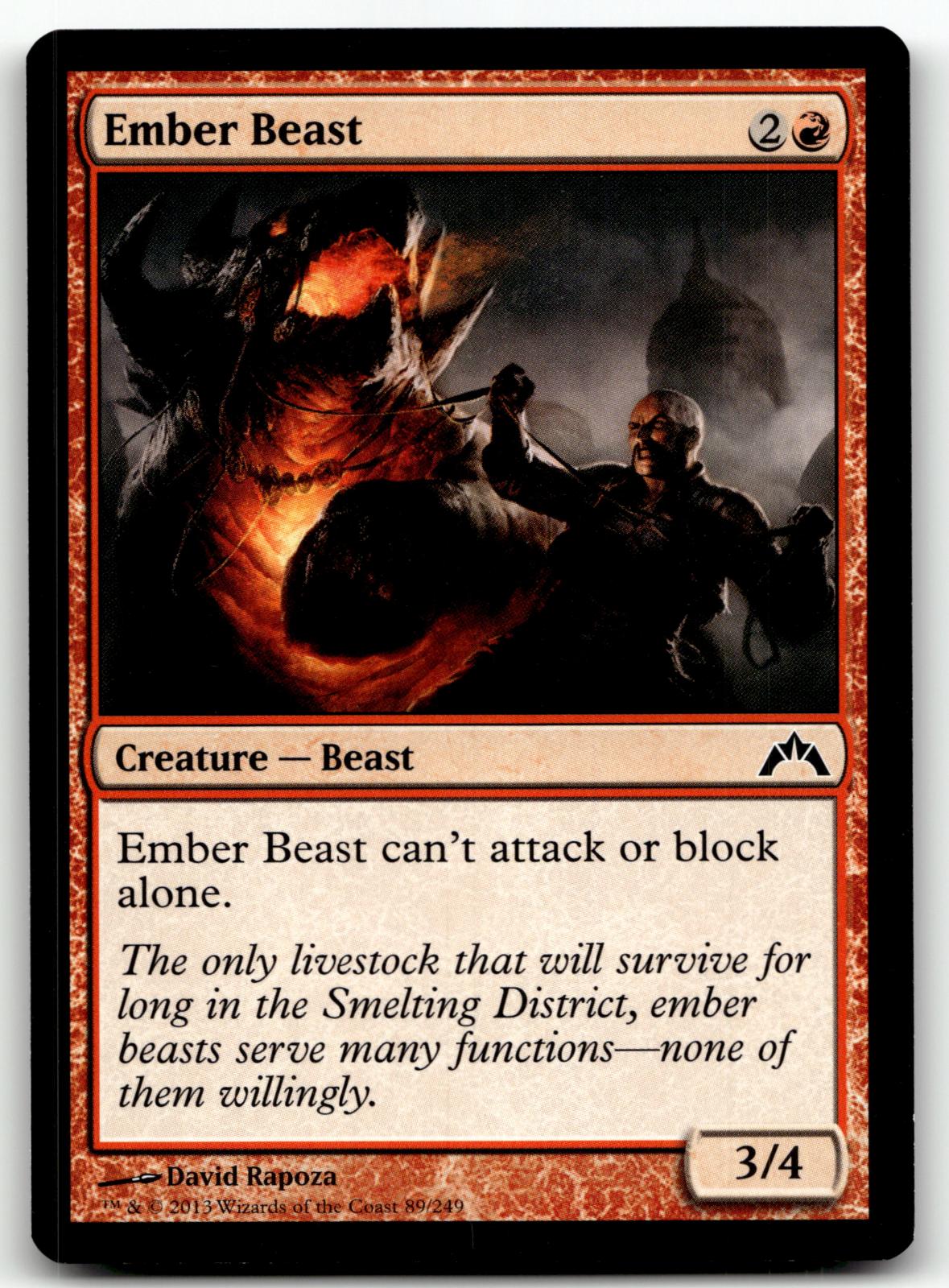 Ember Beast 89 Common Gatecrash Magic: The Gathering Near Mint