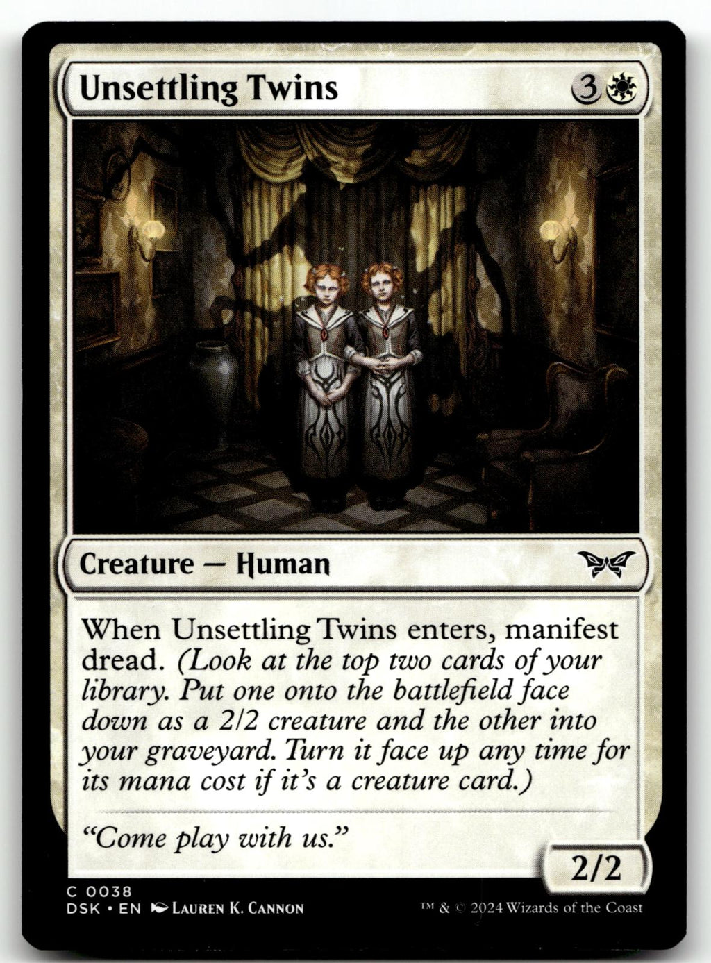 Unsettling Twins 38 Common Duskmourn: House of Horror Magic: The Gathering NM