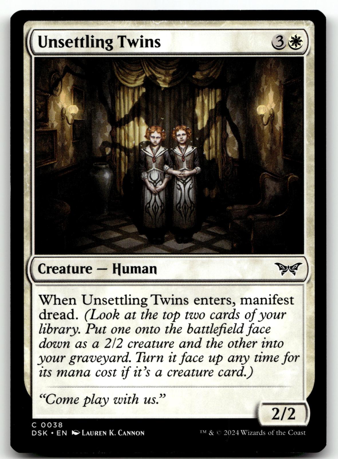 Unsettling Twins 38 Common Duskmourn: House of Horror Magic: The Gathering NM