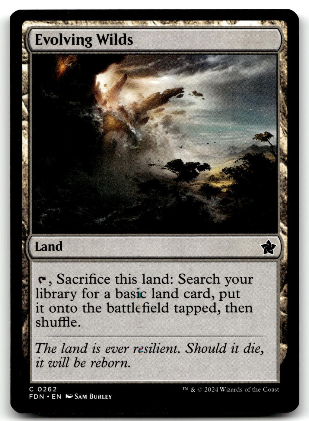 Evolving Wilds 262 Common Foundations Magic: The Gathering Near Mint