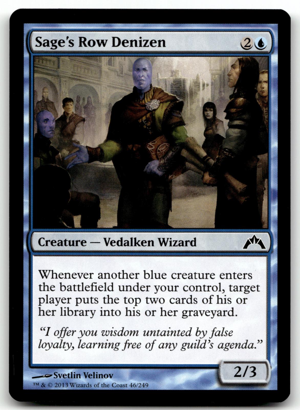 Sage's Row Denizen 46 Common Gatecrash Magic: The Gathering Near Mint