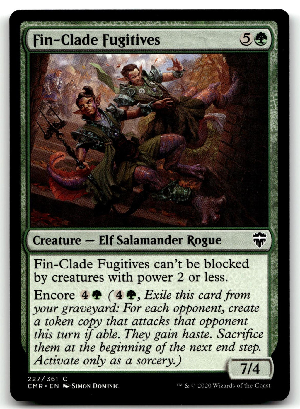 Fin-Clade Fugitives 227 Common Commander Legends Magic: The Gathering Near Mint