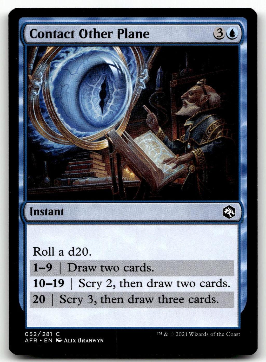 Contact Other Plane 52 Adventures in the Forgotten Realms Magic: The Gathering NM