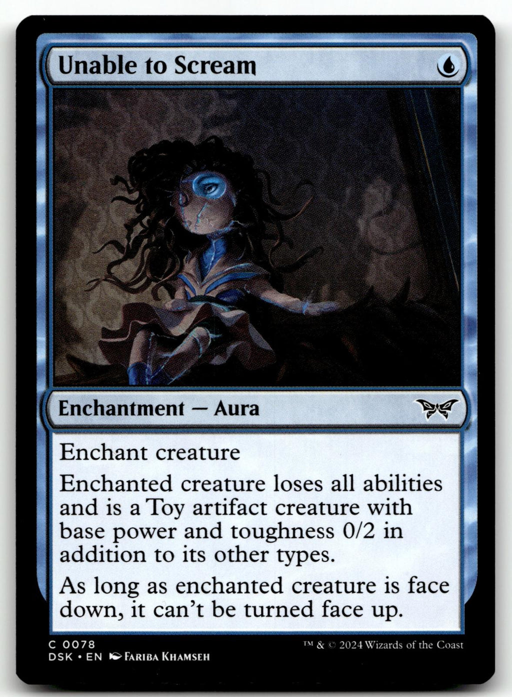Unable to Scream 78 Common Duskmourn: House of Horror Magic: The Gathering NM