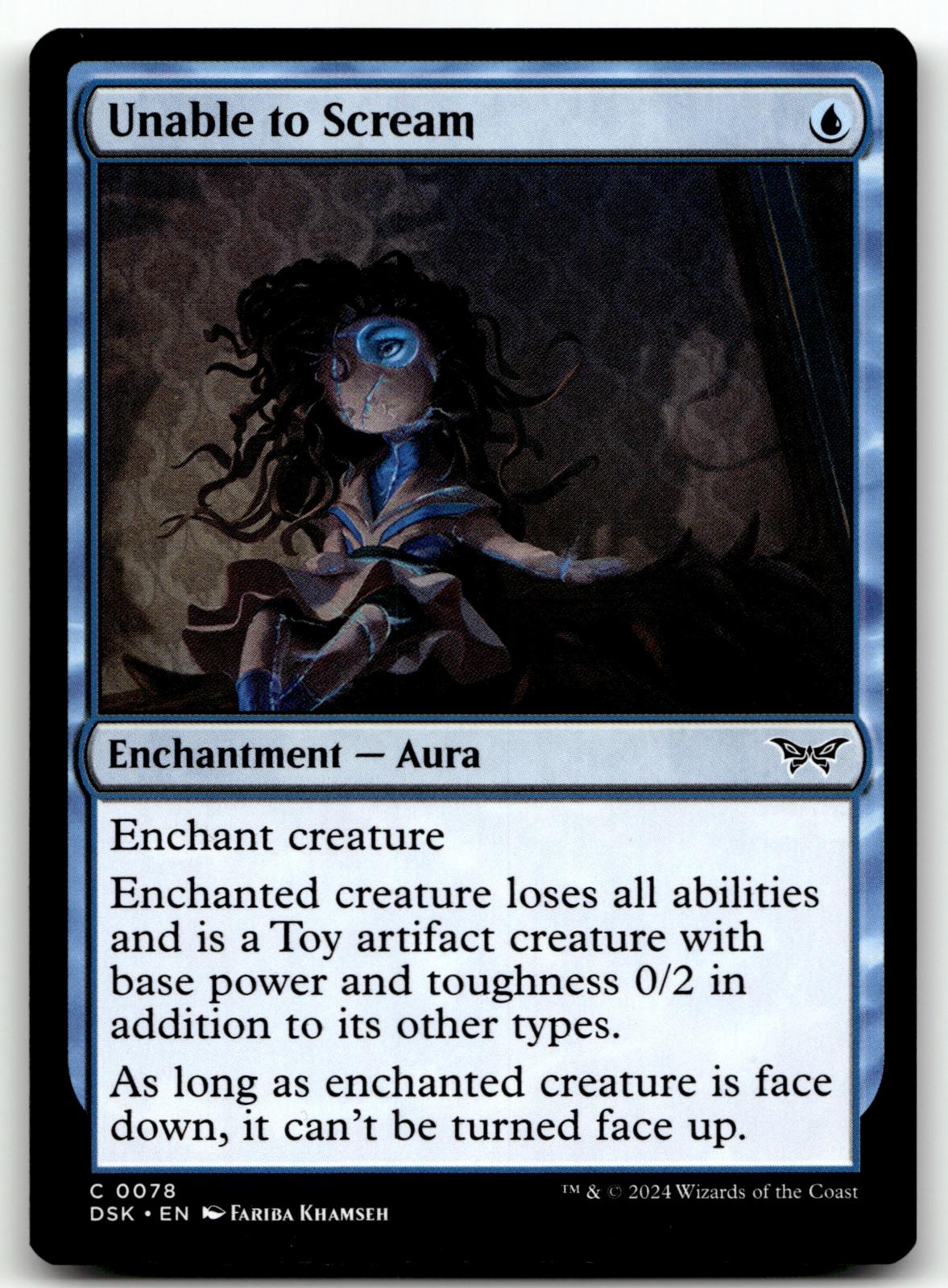 Unable to Scream 78 Common Duskmourn: House of Horror Magic: The Gathering NM