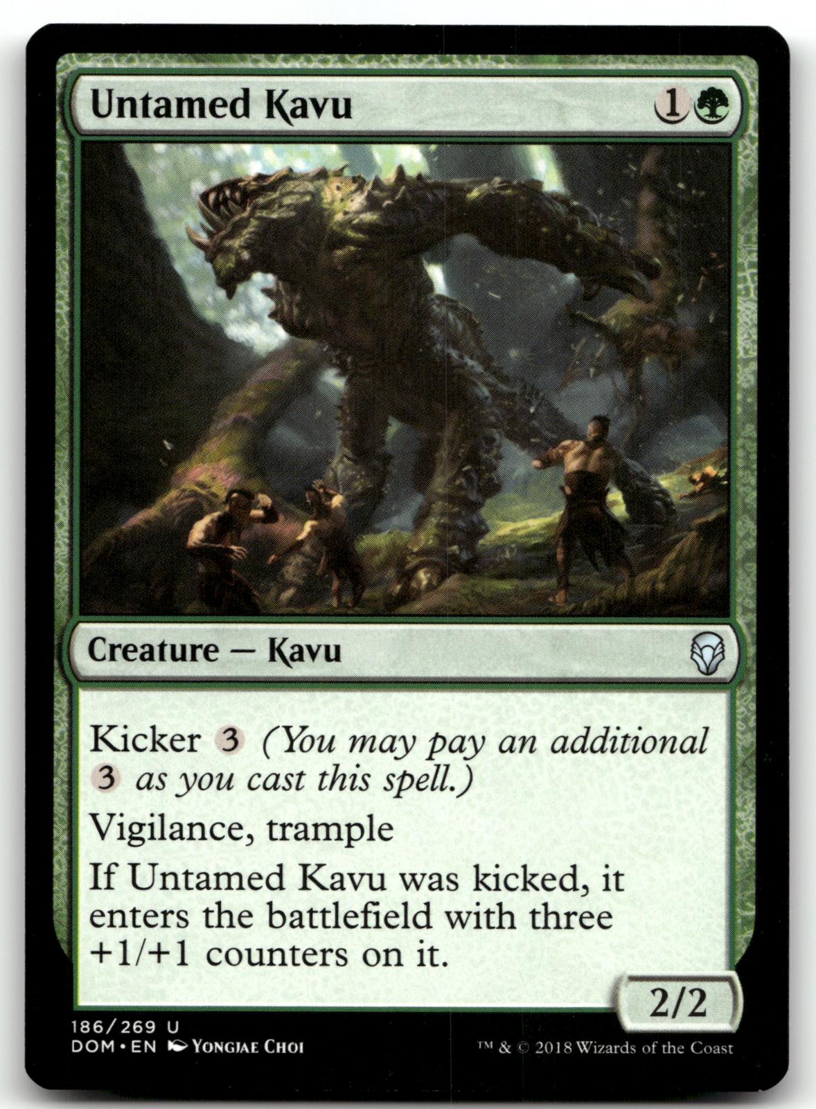 Untamed Kavu 186 Uncommon Dominaria Magic: The Gathering Near Mint