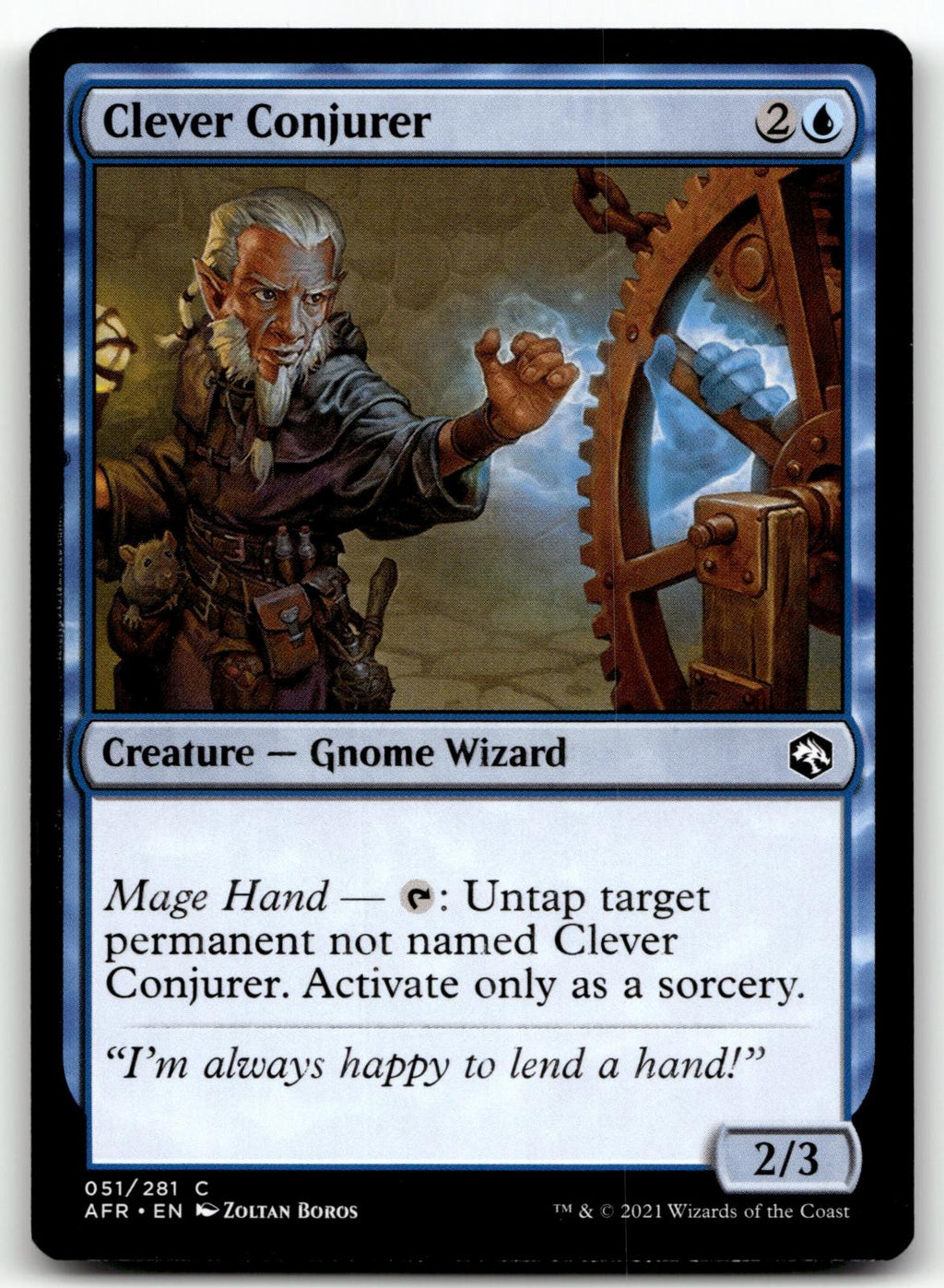 Clever Conjurer 51 Adventures in the Forgotten Realms Magic: The Gathering NM