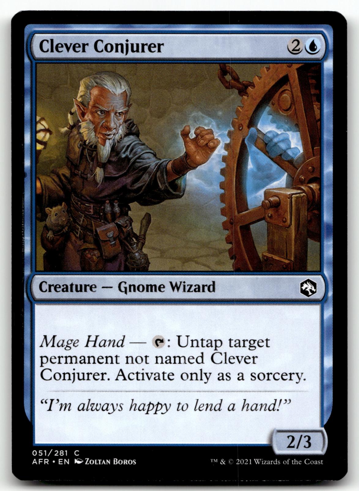 Clever Conjurer 51 Adventures in the Forgotten Realms Magic: The Gathering NM